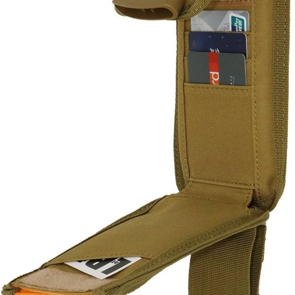 Universal Compact Nylon Waist Bag Pouch Fasten Lock Card Holder Organizer Combo - Picture 13 of 14